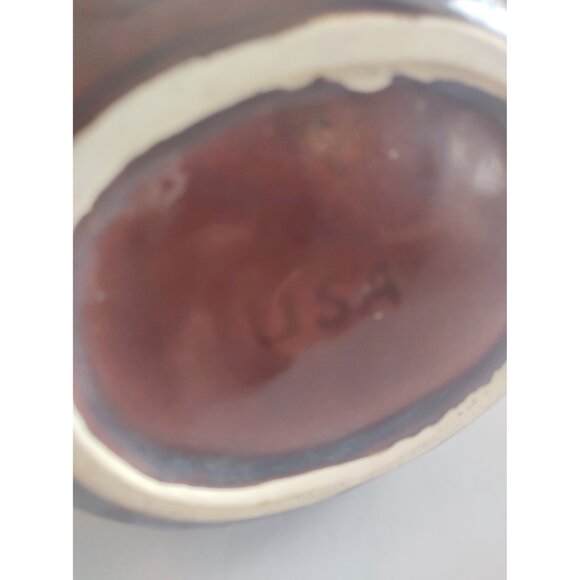 Vintage McCoy Pottery Brown Drip Glaze Pitcher Creamer 7” - Picture 7 of 8